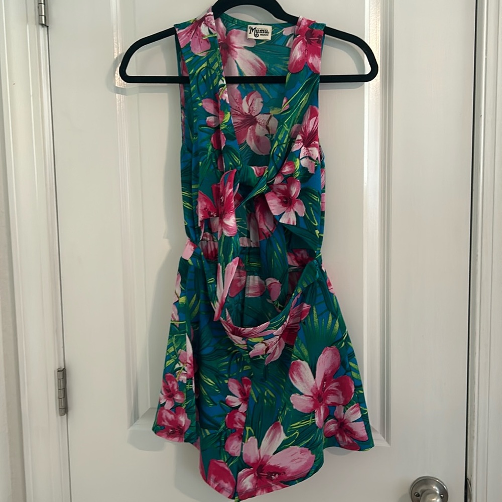 Show Me Your Mumu Floral Split Romper Size Medium